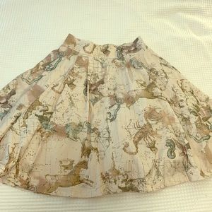 Beautiful Detailed A-line Astrology Skirt XL
